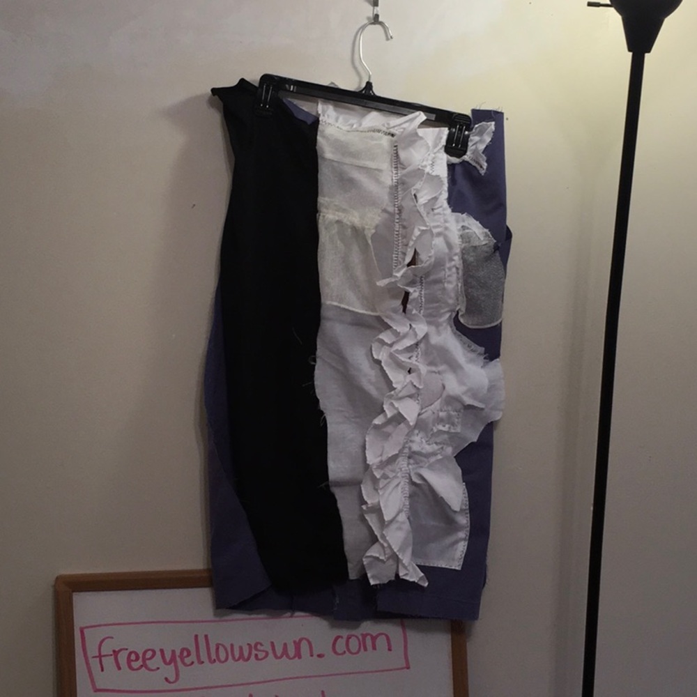 Experimental Skirt. Dysfunctional. All recycled.